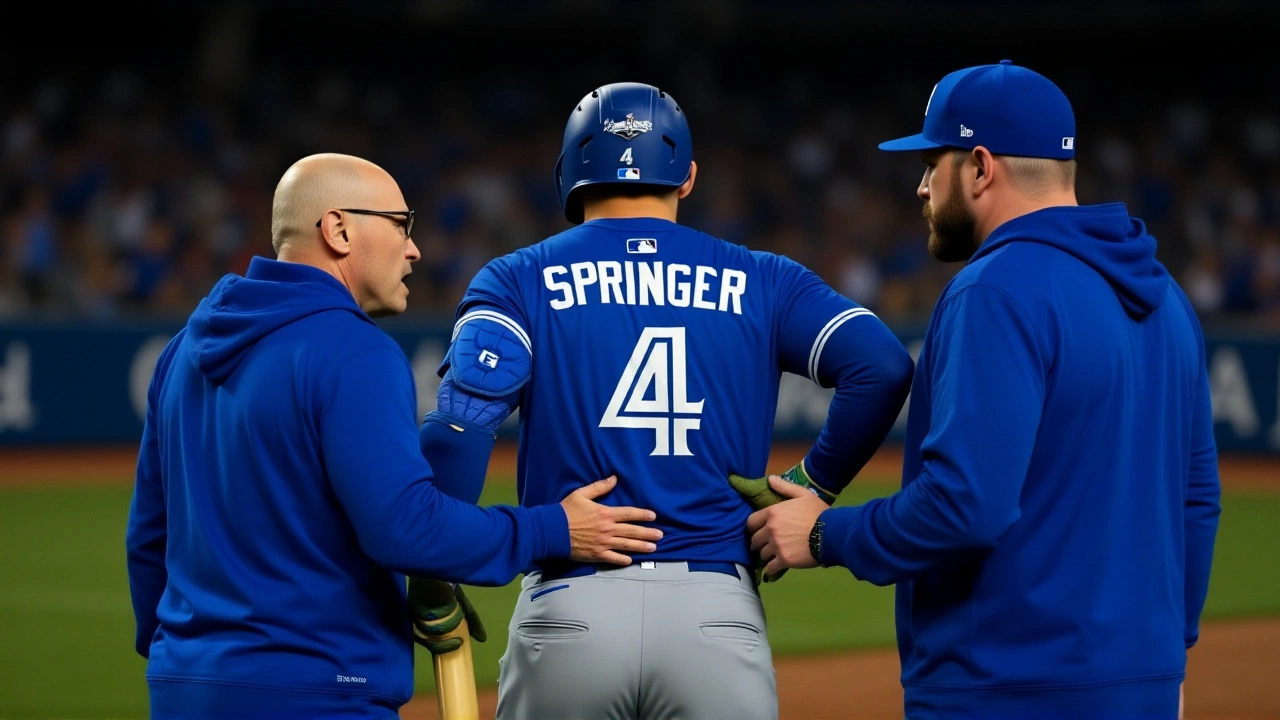 George Springer Exits World Series Game 3 With Right Side Injury, Threatens Blue Jays' Chances