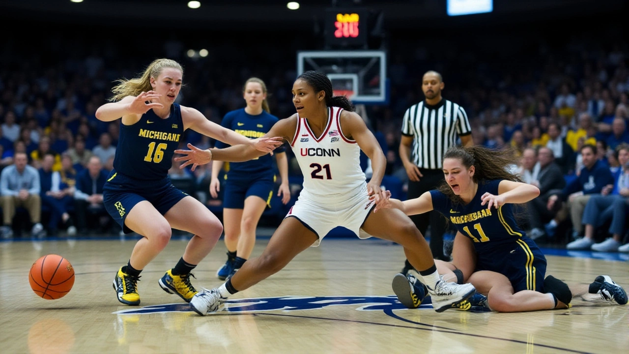 UConn Edges Michigan 72-69 in Thrilling Hall of Fame Showdown